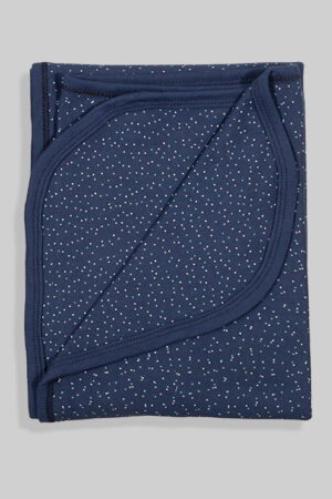 Summer Blanket - Blue Polka Dot- 100% Cotton